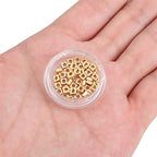 BEADIA 14K Gold Plated Square Spacer Beads 3x1.5mm 50pcs for Jewelry Making Findings Non Tarnish - color: 14K Gold, size: 3x1.5mm Square