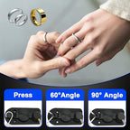 Ring Bender Ring Bending Tool Kit, Ring Making Tool with Nylon Dies Ring Bending Machine, Multi-Functional Jewelry Making Tool, Earring Bending Tool Ring Sizer Measuring Tool