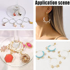 Beebeecraft 1 Box 100Pcs Hoop Ear Wires 316 Stainless Steel Earring Round Loops Findings Wine Glass Charm Rings for Beading Jewelry Making 20mm - color: Silver, size: 20mm