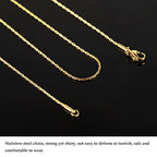 UMAOKANG Gold Plated Stainless Steel Chains for Jewelry Making, Thin Cable Snake Jewelry Chain Bulk Men and Women Necklace Choker Chains (10 Pack, 18 Inch) - color: Gold, size: 18 Inch
