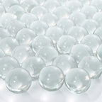400 PCS Clear Marbles, Clear Glass Marbles for Vase Fillers, Round Marble Beads for Marble Run Game, Glass Beads Bulk for DIY Home Decoration, 4.6lb, Approx. 400 pcs