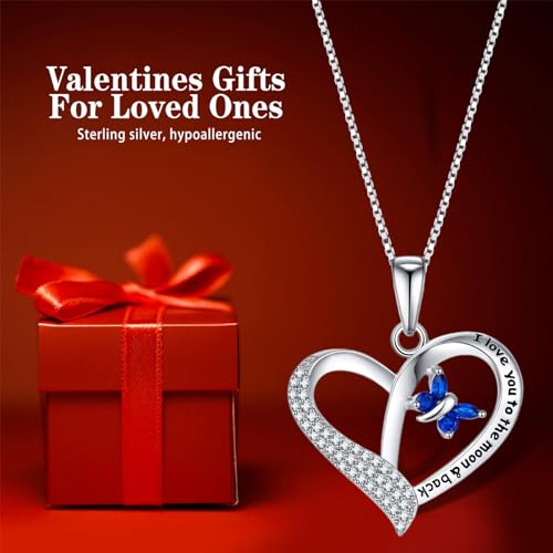 Forever Connected Mother & Son Necklace – Heart Pendant Gift for Mom, Sterling Silver Jewelry for Mother's Day or Birthday - style: Love D