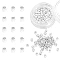 BEADIA Silver Plated Faceted Spacer Beads 2.5x2.5mm 50pcs for Jewelry Making Findings Non Tarnish - color: Silver, size: 2.5x2.5mm Faceted