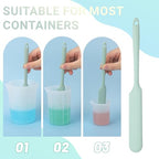 Gartful 6PCS Silicone Spatula Sticks, Non-Stick Epoxy Resin Mixing Sticks Scraper Tools, Reusable Stirring Rods for Resin, Paint, Waxing, Liquid, Arts Crafts Supplies, Facial Mask, Light Green - color: Light Green