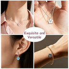 50pcs Gold Plated Enamel Cherry Blossoms Bracelet Charms - Perfect for Jewelry Making and Earring Designs