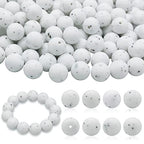 DIYOMR 100Pcs Silicone Beads - 15mm Round Beads for Necklace, Bracelet, Pens & Keychain Making (Gravel) - color: Gravel, size: 15mm