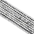 MJDCB 320pcs Natural Small Stone Beads 2mm White Howlite Round Smooth Loose Gemstone Bead for Jewelry Making Bracelets Earrings Necklaces Accessories - color: Howlite
