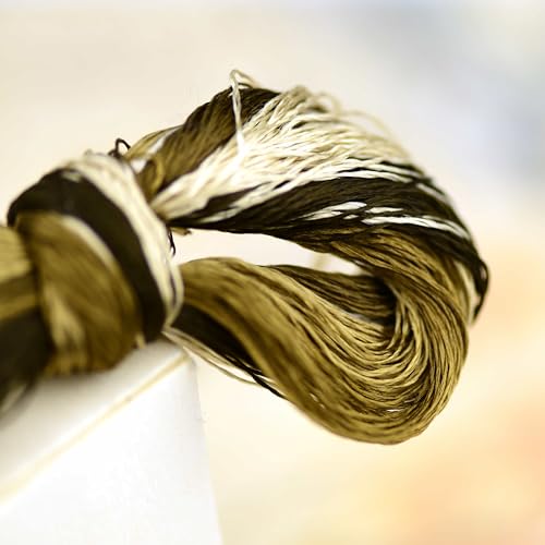 4 Skeins Mulberry Silk Floss Embroidery Thread Floss-Cross Stitch Threads China Silk Woven Jewelry Threads DIY Sewing Kits (08) - color: 08
