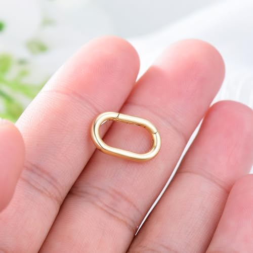 14K Gold Jewelry Clasp Necklace Extender Clasp Bracelet Extension Connector for DIY Necklace Bracelet Anklet Jewelry Making (Style 3) - size: Style 3-Yellow