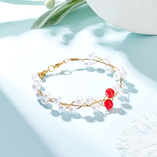 BENECREAT 26Gague 49.2 Feet Real 18K Gold Plated Square Brass Wire, Gold Soft Jewelry Wire for Necklace and Bracelet Making - color: Gold, size: 26 Gauge