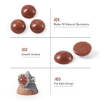 Crafans 50Pcs 6mm Half Round Gemstone Cabochons Synthetic Goldstone Flat Back Stone Cabochons Domes No Hole Healing Power Stone Chakra Crystal Beads for Jewelry Making - color: Goldstone, size: 6mm