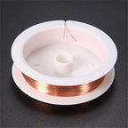 Basoteeuo 3 Rolls Jewelry Beading Wires, 0.25mm/ 30 Gauge Tarnish Resistant Copper Wires for Jewelry Making Supplies and Craft