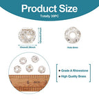 Craftdady 30Pcs 12mm Crystal Rhinestone Rondelle Spacer Beads Silver Disco Ball Loose Beads for Jewelry Making - color: Silver-12x10mm