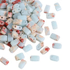 Beadia Natural Shoushan Stone Tila Beads 5x2mm Rectangle 2-Hole Spacer Beads for DIY Bracelet Earring Making 15"/Strand - color: Shoushan Stone, size: 5x2mm