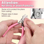 4.4" Mini Short Flat Nose Pliers for Jewelry Making Small Duck Billed Pliers Smooth Jaws Flat Plier Wire Straightener Jewelry Making Tools for Wire Bending Straightening Craft DIY Supplies - style: Short Flat Nose Pliers