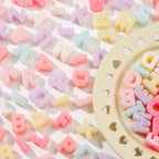 500Gram/160pcs Large Letter Beads Big Chunky Letter Bead A-Z Acrylic Alphabet Bubble Beads for Paracord Bead Bag Charm Keychains Crafts Education Leaning (ab Pink)