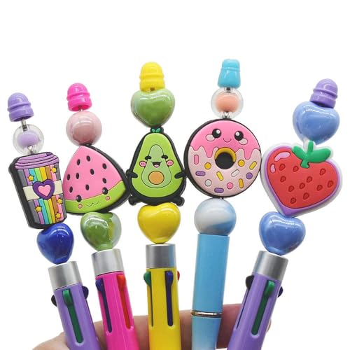 110Pcs Non-Repeat Silicone Focal Beads for Pens,Random Different Focal Bead Bulk Mixed Cute Loose Beads for Beadable Pen Keychain Jewelry Making DIY Gift Class Prize