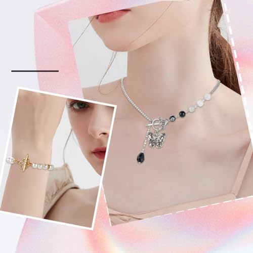 SUNNYCLUE 1 Box 96Pcs 12 Styles Alloy Toggle Clasp Tibetan Jewelry Toggle Clasps Bulk Antique Metal Silver T-Bar Closure Fastener Hook Connector Heart Clasp for Jewelry Making Necklace Bracelet DIY - style: Style 2