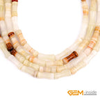GEM-Inside 30Pcs 5x12mm Natural Yellow Afghanistan Nephrite Jade Stone Plant Bamboo Knot Bone Charms Beads for Jewelry Making Power Energy Chakra Stone Beads - color: Yellow Afghanistan Nephrite Jade