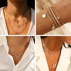 SMYHTGLIF 20 Pack Stainless Steel Bulk Necklace Bracelet Chain for Jewelry Making 4mm Paperclip Necklace Bracelet Chains for Women - color: Silver