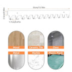 2 Pack Necklace Holder - Hanging Jewelry Organizer, Self-Adhesive, Wall Mount (Clear) - color: Clear