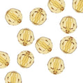 100pcs Adabele Austrian 4mm (0.16 Inch) Small Faceted Loose Round Crystal Beads Golden Yellow Champagne Compatible with Swarovski Crystals for Jewelry Craft Making SS2R-428 - color: Gold Champagne, size: 4mm Small (100pcs)