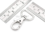 CRAFTMEMORE 3/4 Inch Trigger Snap Hooks Classic Swivel Lobster Claw Clasps Purse Lanyard Clip 20 Pack CSPS (Silver) - color: Silver