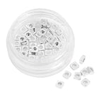 BEADIA Silver Plated Square Spacer Beads 3x1.5mm 50pcs for Jewelry Making Findings Non Tarnish - color: Silver, size: 3x1.5mm Square