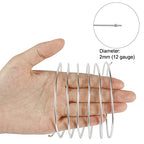 Tenn Well 12 Gauge Aluminum Wire, 100 Feet 2mm Bendable Metal Craft Wire for Sculpting, Armature, Jewelry Making, Floral Making, Doll Making, Modelling, Crafting, Bonsai Training - color: Silver
