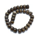 30pcs 10x13mm Brown Cat's Eye Apple Shape Stone Loose Gemstone Beads Semi-Precious Craft Supplies for DIY Jewelry Making - color: Apple10x13mm Brown