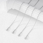 12 Pack Snake Chains Necklace Bulk Adjustable Stainless Steel Necklace Chain for DIY Jewelry Making - color: Silver 16 Inches