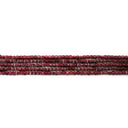 Faceted Natural Dark Red Garnet 2-3mm Cube Square Loose Beads Gemstone Small Loose Beads Healing Crystal Energy Stone for DIY Jewelry Making 15" - color: Dark Red Garnet