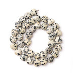 10mm Natural Dalmatian Stone Beads Heart Shape DIY Loose Gemstone Energy Healing Crystal Charms for Jewelry Making Handmade - color: Dalmatian