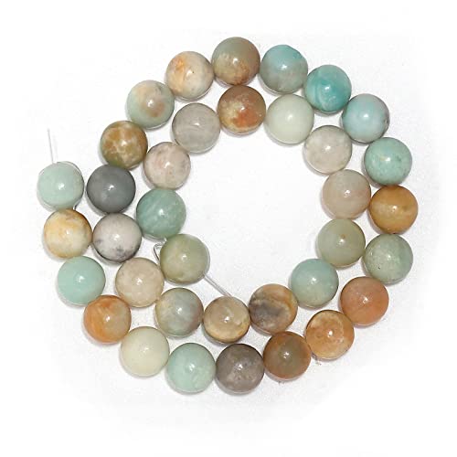 60pcs 6mm Natural Amazonite Gemstone Beads Energy Healing Crystal Round Loose Stone Beads for Jewelry Making, DIY Bracelets Necklaces - color: Amazonite, size: 6mm