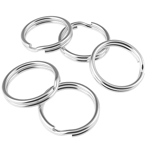 Pawfly 100 Pack 4/5 Inch Mini Split Jump Ring with Double Loops Small Metal Rings Connectors for Jewelry Necklaces Bracelets Earrings Crafts Ornaments and DIY Arts - size: 4/5 Inch,100 PCS