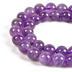 90pcs 4mm Natural Lt. Amethyst Gemstone Round Spacer Loose Stone Beads for Jewelry Making 15.5" 1 Strand (Lt. Amethyst, 4mm 90Beads) - color: Lt. Amethyst, size: 4mm 90Beads