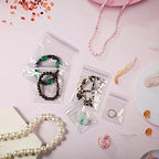 PVC Clear Jewelry Anti Oxidation Zipper Bag Antitarnish Plastic Bags for Packaging Jewelry Rings Earrings Transparent Poly Pouch（100pcs 2.75 * 4 IN） - size: 2.75*4 IN