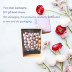 50 Pcs Real Pearls for Jewelry Making AAA 7-8 mm Non-Porous Natural Pearls Beads Oval Bead Loose Gemstone Bead Crafts Gift for Mother's Day.,DIY Gifts. - color: 7-8 mm no holes.