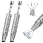 2PCS Piercing Ball Grabber Tool, 4 - Claw Stainless Steel Jeweler Pick Up Tools,Septum Ball Screw Tool for Piercing Changing/Removal,Earring Pearl Grabber for Jewelry/Electronic Components - color: 2pcs Silver
