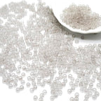3mm Frosted Glass Beads Bulk, 2000 Pcs Jewelry Making Beads for Friendship Bracelet, Pendants, Key Chains, Necklaces, Hairpins (Gray) - color: Gray, size: 3mm