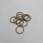 FS Brand Hammered Linking Ring-10Pcs. (Antiqued Copper) - color: Antiqued Copper