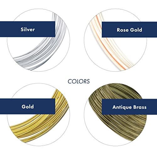 Beadalon Carbon Steel Memory Wire, Round, Necklace, Silver Plated, 0.5 oz, Approx. 18 coils - color: Silver Plated, size: Necklace, style: Necklace - 0.5 oz, approx 18 coils