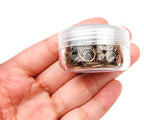 ALL in ONE 16 Gram/100pcs 8mm Antique Bronze Plated Open Jump Ring with Storage Box - color: Antique Bronze, size: 8mm
