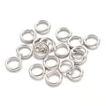KISSITTY About 450pcs/50g Platinum Plated Brass Open Jump Rings 6x1mm Round Chainmail Jewelry Making Connectors - color: Platinum#6mm