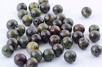Natural Stone Beads 100pcs 6mm Dragon Blood Stone Round Genuine Stone Beading Loose Gemstone Hole Size 1mm DIY Smooth Beads for Bracelet Necklace Earrings Jewelry Making (Dragon Blood Stone Red,6mm) - color: Dragon Blood Stone Red, size: 6mm