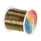 M METERXITY 0.3mm Jewelry Wire, 28 Gauge 328FT Craft Wire Copper Beading Wire for Jewelry Making/Planting/Weaving/DIY Crafting, Soft Metal Wires [100M, Bronze Tone] - color: Bronze Tone, size: 0.3mm 28 Gauge