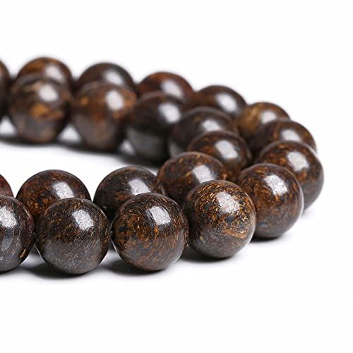 4MM 86PCS Natural Stone Bronzite Gemstone Spacer Loose Beads for Jewelry Making DIY Bracelet Necklace 1 Strand - color: Bronzite, size: 4mm
