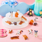 Beadthoven 16Pcs Resin Cat and Dog Charms 8 Styles 3D Cute Animal Pendants Kawaii Puppy Kitty Dangle Charms with Loop for Necklace Bracelet Earrings Jewelry Making DIY Crafts Hang Ornaments - color: Cat and Dog 8 Styles