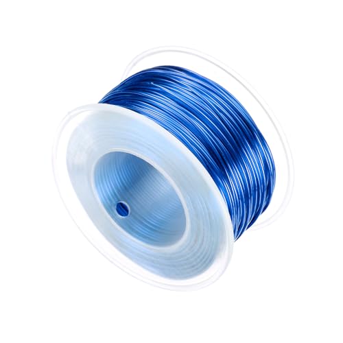 HARFINGTON 18 Gauge Aluminum Craft Wire 1.0mm 98.5ft Flexible Bendable Anodized Metal Jewelry Sculpting Wire for Jewelry Making Modelling Craft DIY, Sapphire Blue - color: Sapphire Blue, size: 30M x 1.0mm