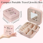 Niece Gifts Pink Butterfly Jewelry Box for Nieces Birthday Gifts Christmas Valentines Mothers Day Gift for Nieces from Aunt Uncle Niece Graduation Gift Portable Travel Jewelry Display Case - color: niece
